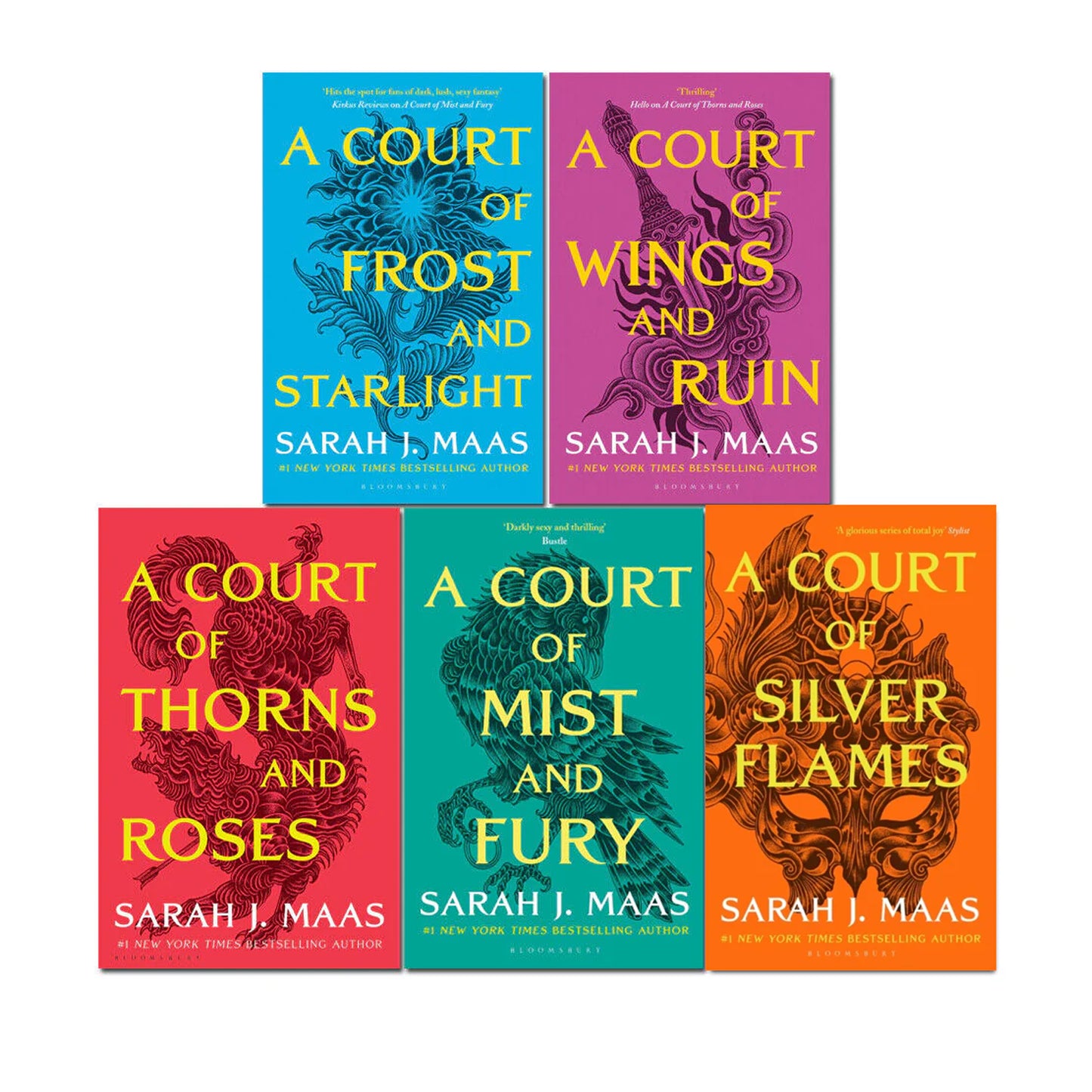 A Court of Thorns and Roses (5 books) Series by Sarah J. Maas
