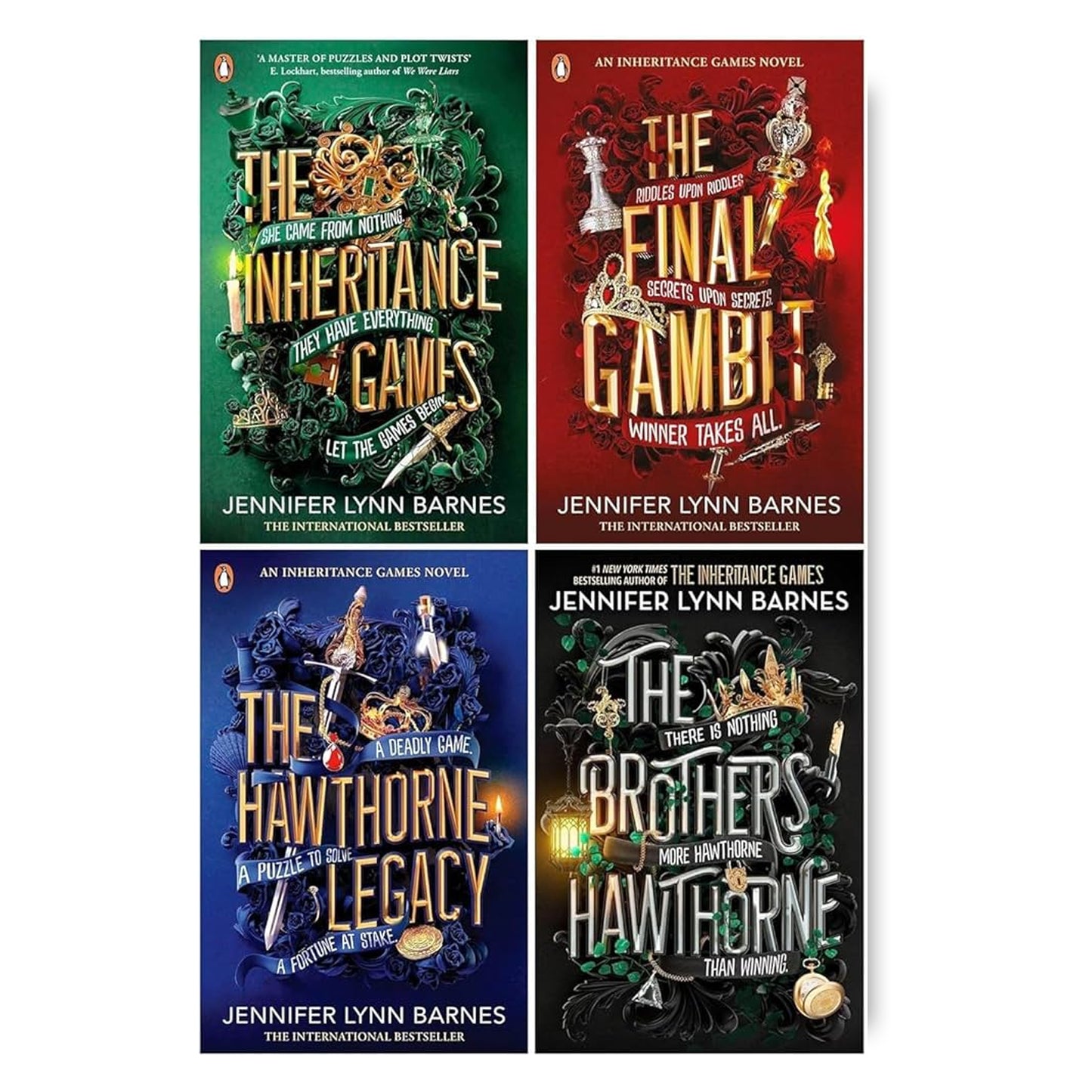 The Inheritance Games Series 4 Books Collection Set By Jennifer Lynn Barnes