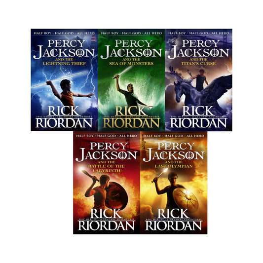 Percy Jackson Collection 5 Books Set By Rick Riordan