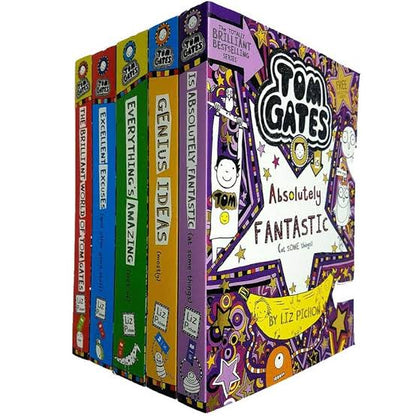 Tom Gates Series 1 Liz Pichon Collection 1 - 5 Books Set